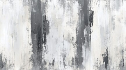 Obraz premium Abstract grayscale wall art with vertical brushstrokes