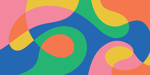 Flat abstract colorful modern fluid background illustration vector design.