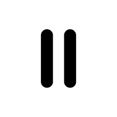 Pausing Reality: A minimalist and striking representation of the universal "pause" symbol, a powerful icon of temporary cessation and strategic intermission.