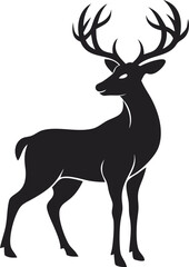 Fototapeta premium Deer Silhouette Vector 