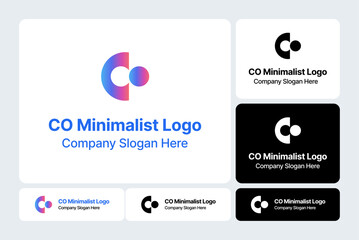 CO Minimalist Logo  Clean Modern Corporate Design