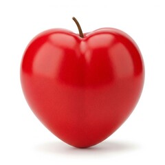 red apple isolated on white