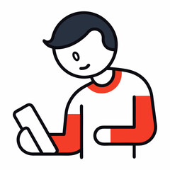 Multitasking in Modern Work: Person Typing One-Handed While Holding Smartphone