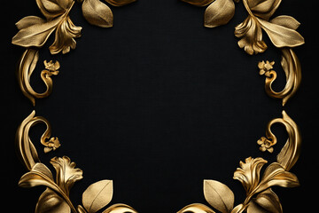 black floral background