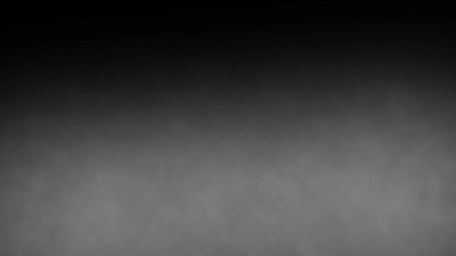 Moving smoke effect or fog overlay on black background. Steam cloud vapor. Rising Mist Loop
