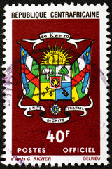 Postage stamp Central African Republic 1971 Coat of Arms