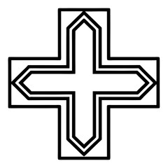 Obraz premium Healthcare-cross-icon 