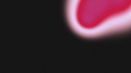 Abstract blurred pink shape on a dark background, evoking mystery and depth. The soft edges and subtle color gradients create a captivating visual experience