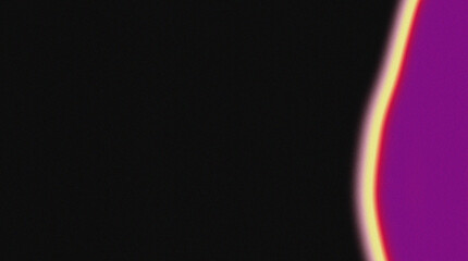 An abstract image with black and purple colors forming a unique curved shape