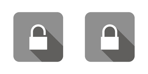 padlock vector icon set with transparent background