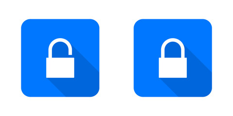 padlock vector icon set with transparent background