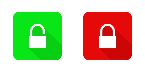 padlock vector icon set with transparent background