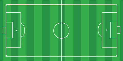 Football field. Football field lines style. Black field and stadium outline scheme on white background.