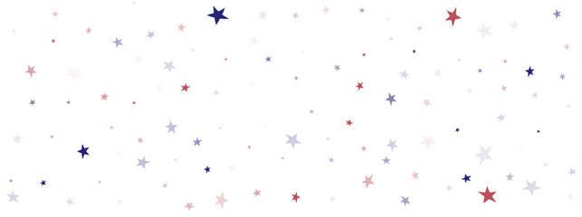 American Scattered Stars Pastel Pink, Blue, Red Starry Night Sky