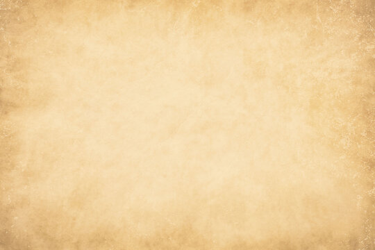 Aged vintage paper texture with a grunge brown parchment surface