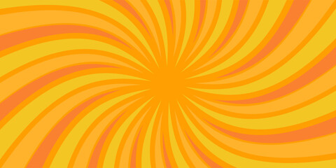 Fototapeta premium Yellow comic book background. Modern creative pop art orange halftone style background