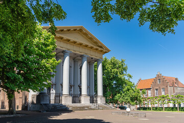 Part of the new church (Nieuwe Kerk) in Zieriksee, province of Zeeland, The Netherlands