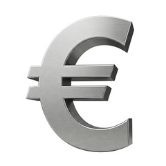 Fototapeta premium Euro symbol isolated on transparent background