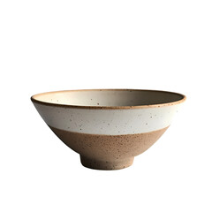 Stoneware Bowl TwoTone Speckled isolated on transparent background