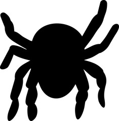 old spider black and white sticker 