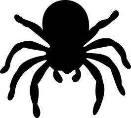old spider black and white sticker 