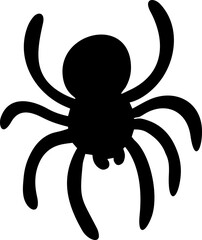 energy spider image black sticker icon 