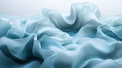 Fototapeta premium Light abstract background with smooth gradient layers and flowing pastel hues blending seamlessly, fresh and elegant, top-down view with blank area