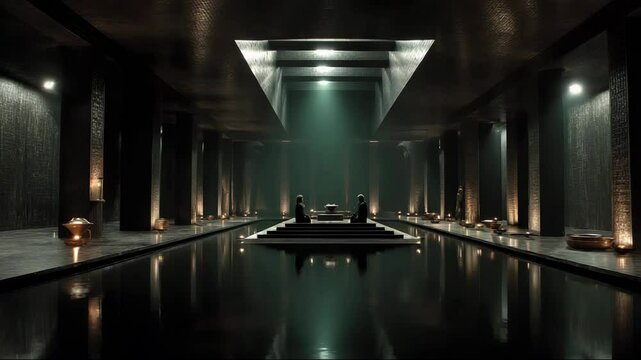 A shadowy throne room with glowing light reveals a forgotten place of power. This ancient chamber may have belonged to Agartha&rsquo;s hidden rulers. The keyword artifact reflects the ritual purpose of this