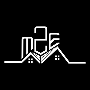 MZE Real State logo design, MZE simple and modern logo. MZE luxurious alphabet design