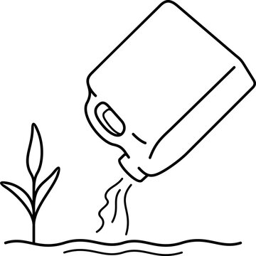watering can pouring water plant clip art preview