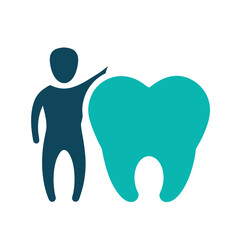 vector illustration of a tooth