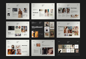 Mood Board Brochure Landscape Template