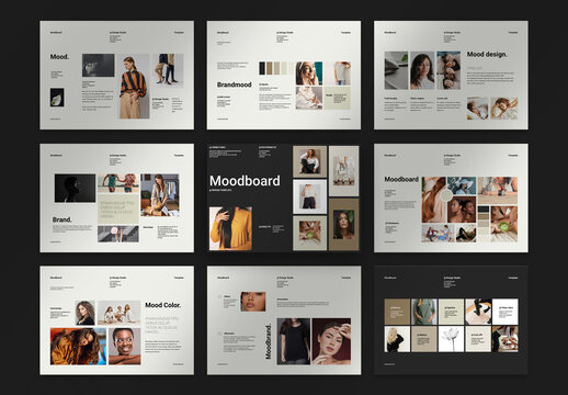 Mood Board Brochure Landscape Template