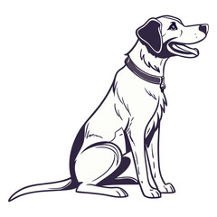 Fototapeta premium the dog vector