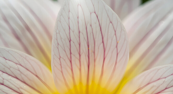close up of a Araliya flower