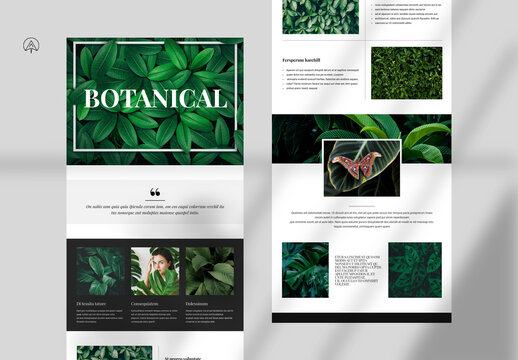 Botanical News Letter Template
