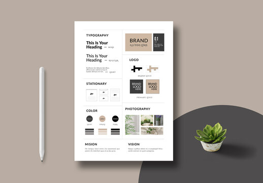 Brand Guideline Kit Layout
