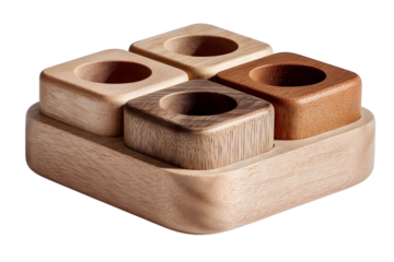 a wood shape sorter with soft sanded edges home storage box minimalist decor.