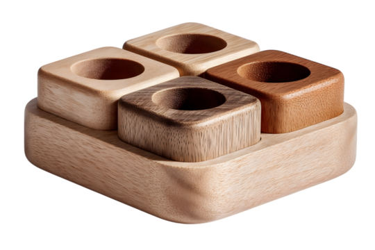 a wood shape sorter with soft sanded edges home storage box minimalist decor.