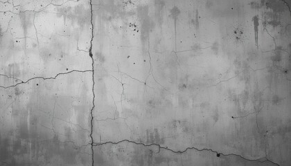 Cracked Concrete Wall Texture: A Monochrome Study of Urban Decay and Grunge