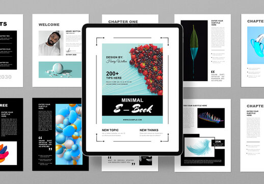 Minimal And Clean Digital E Book Layout
