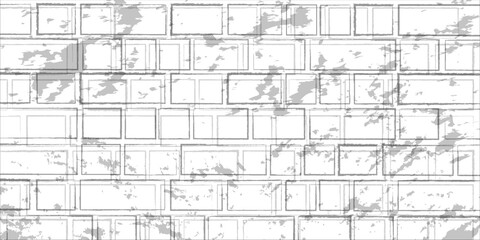 Old white concrete wall texture - wide banner format background with copy space for text. Grunge gray texture of chips, cracks, scratches, Soft white grunge.