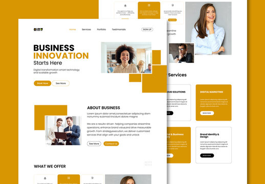 Business Landing Page Design Template