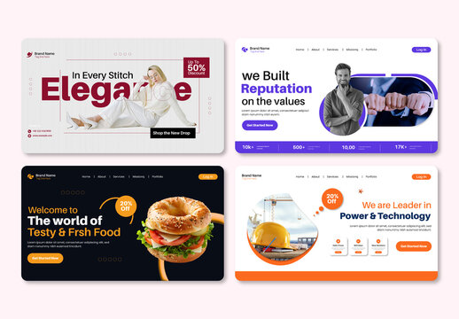 Corporate Website Landing Page Design Template