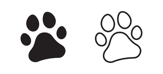 Fototapeta premium paw print vector