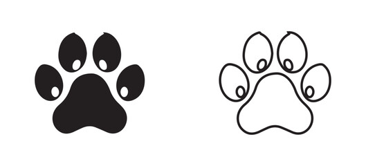 Naklejka premium paw print vector