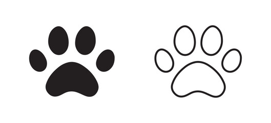 Fototapeta premium paw print icon