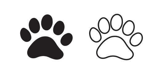Obraz premium paw print vector illustration