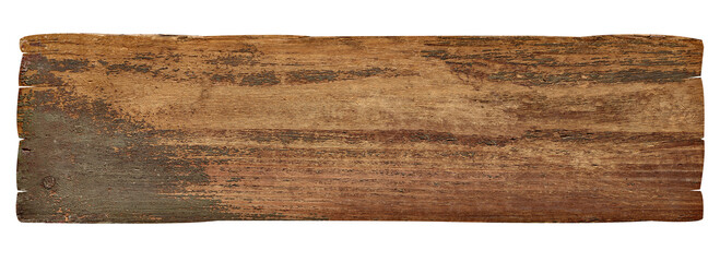 close up of a wooden sign background on white background