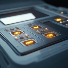 Modern electronic device control panel